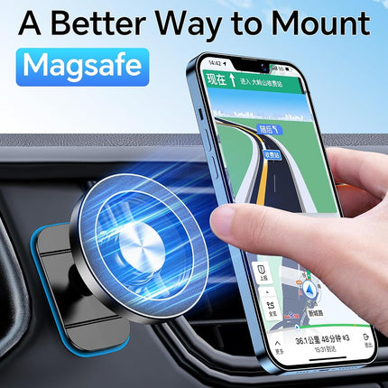 for Magsafe Car Mount Vent【Strong Magnets】Magnetic Phone Holder Car Phone Holder Air Vent Phone Mount【Flexible Positioning】Magnetic Phone Mount for iPhone 17 16 15 14 & MagSafe Case with Metal Ring