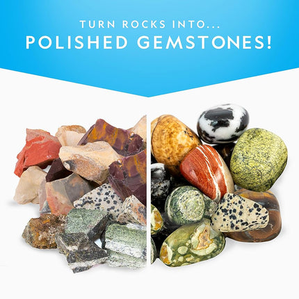 Blue Marble Rough Jasper Refill Kit for Rock Tumbler by National Geographic