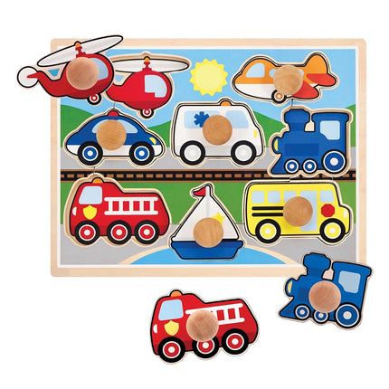 Melissa & Doug Vehicles Jumbo Peg Puzzle