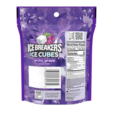ICE BREAKERS Ice Cubes Chewing-gum sans sucre, Raisin Arctique, 100 morceaux