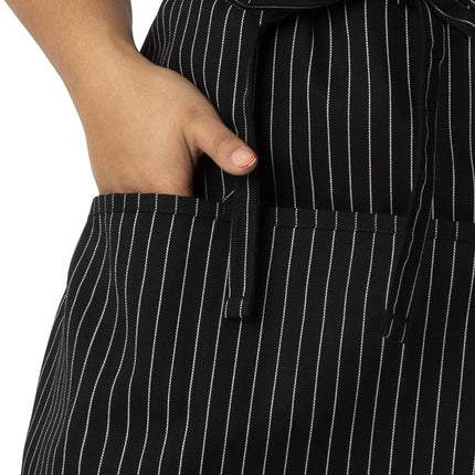 Chef Works Unisex Three Pocket ApronApron, Pinstripe, One size