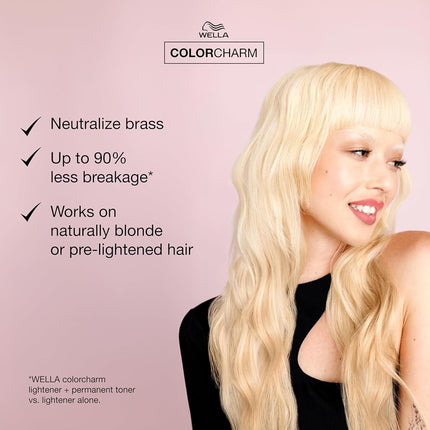 Wella Color Charm Permanent - T18 Lightest Ash Blonde For Unisex 1.4 oz Toner