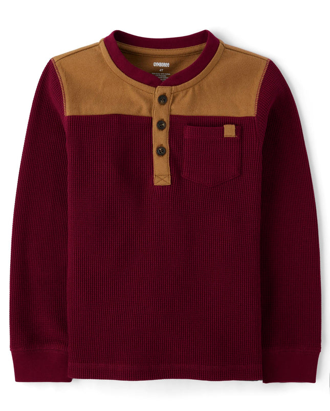 Gymboree Boys' and Toddler Long Sleeve Henley Shir