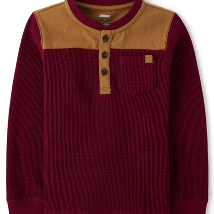 Gymboree Boys' and Toddler Long Sleeve Henley Shir