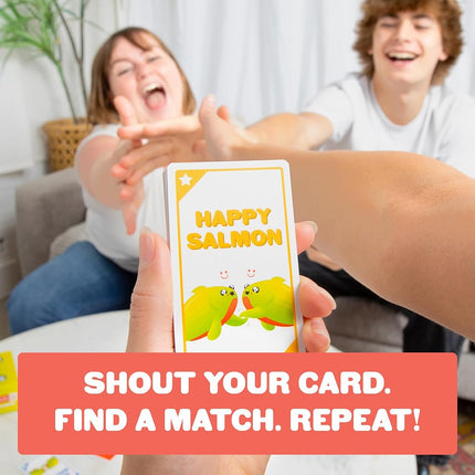 Exploding Kittens Happy Salmon, 3-8 Players, Ages 6+ Group Card Game