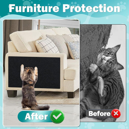 ENONCI 78.7x15.8 Cat Scratch Pad, Furniture Protector for Couch Corners