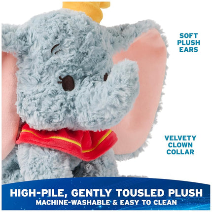GUND Disney Official Dumbo Plush, Disney Cozys Collection, Dumbo Toys, Elephant Stuffed Animal for Ages 1 and Up, Gray, 10”