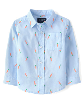 The Children's Place Baby Boys' and Toddler Poplin