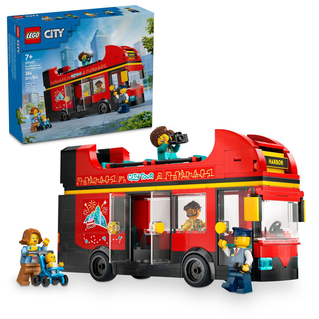 LEGO City Red Double-Decker Sightseeing Bus Toy Ve