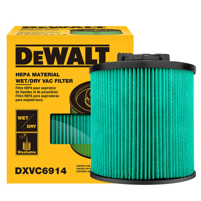 DEWALT Shop Vac Filters, DXVC6914 HEPA Cartridge F