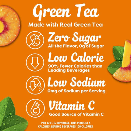Crystal Light Drink Mix, Peach Mango Green Tea, Pitcher Packets, 5 Count (Pack of 12 Canisters)