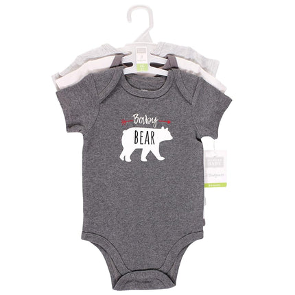 Hudson Baby Unisex Baby Cotton Bodysuits, Daddys Man, 6-9 Months