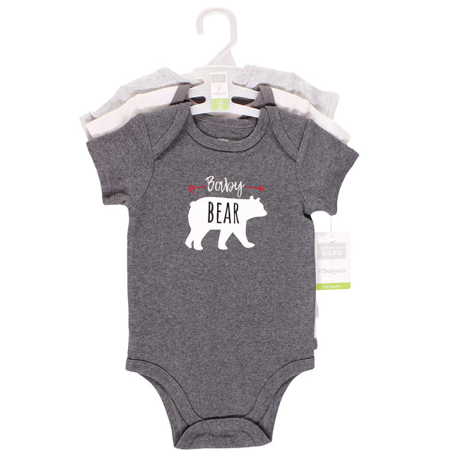 Hudson Baby Unisex Baby Cotton Bodysuits, Daddys Man, 6-9 Months