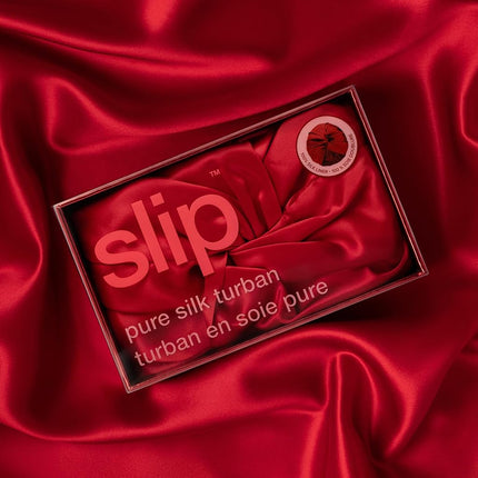 SLIP Pure Silk Bonnet, Scarlet - 100% Mulberry Silk | Made with SlipSilk™