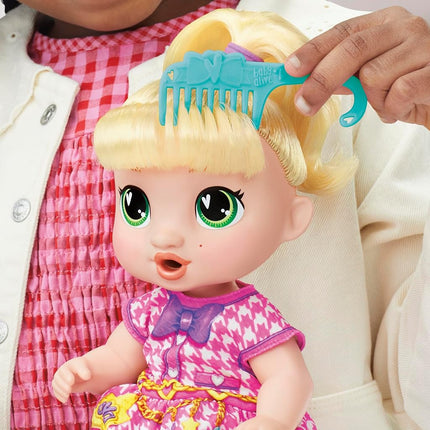 Baby Alive Bubbly Tea Party LaLa GooGoo Doll with Teapot Accessories, Blonde Hair, 11 Inches, Toy for 3 Year Old Girls and Boys & Up