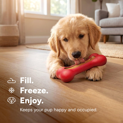 GoSports Pets PupsCream Freezable Dog Treat Station - Helps Keep Dogs Busy - Small or Large