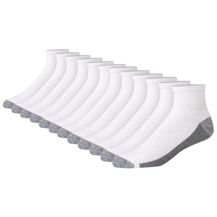 Hanes Men's Max Cushioned Ankle Socks, Multipacks,