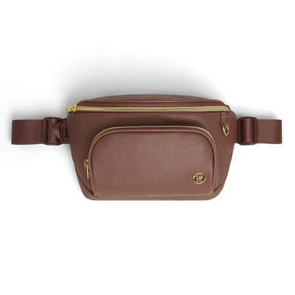 Huggies Unisex's Diaper Crossbody Bag, Cognac Leat
