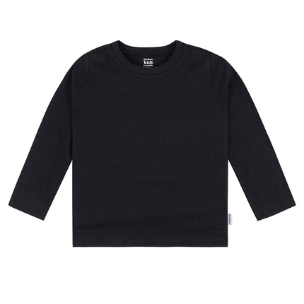 Gerber Unisex Baby Toddler 5-Pack Solid Long Sleeve T-Shirts Jersey 160 GSM, Black, 2T