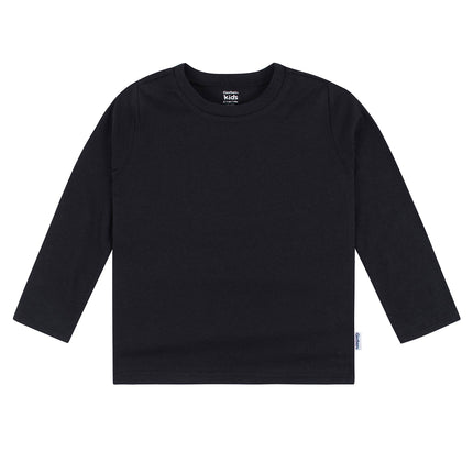 Lot de 5 T-shirts à manches longues unis Gerber, unisexe, bébé et enfant en bas âge, jersey 160 g/m², noir, 2T