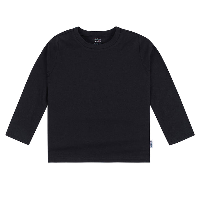 Lot de 5 T-shirts à manches longues unis Gerber, unisexe, bébé et enfant en bas âge, jersey 160 g/m², noir, 2T