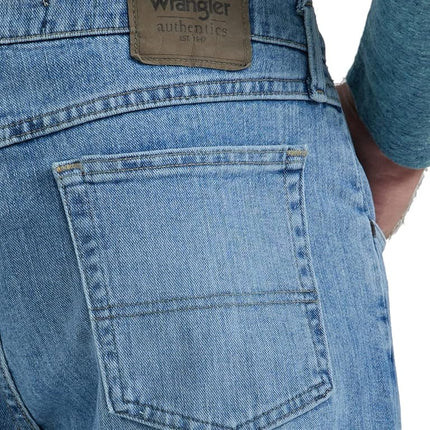 Wrangler Authentics Men's Authentics Big & Tall Classic Relaxed Fit Jean, Stonewash Light Flex, 33W / 32L