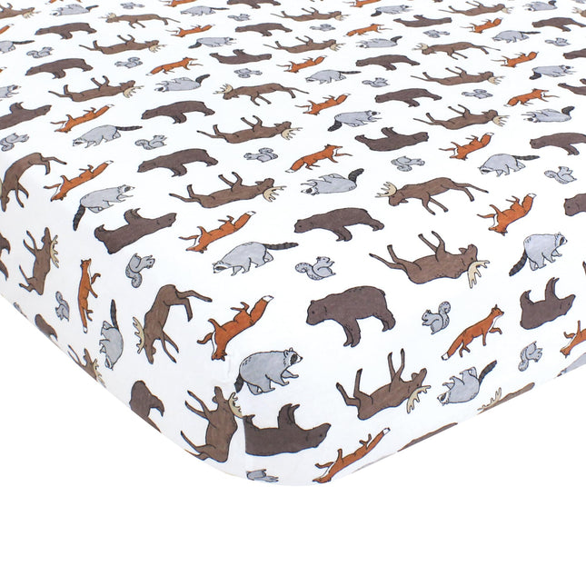 Hudson Baby Unisex Baby Cotton Fitted Crib Sheet, 