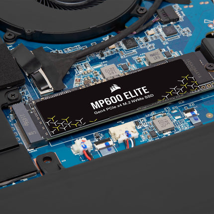 Corsair MP600 ELITE 1TB M.2 PCIe Gen4 x4 NVMe SSD – M.2 2280 – Up to 7,000MB/sec Sequential Read – High-Density 3D TLC NAND – Black