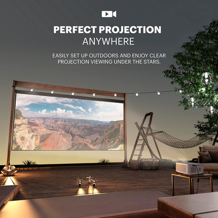 KODAK FLIK X10 Full HD Multimedia Projector Kit | 1080p Mini Compact Portable Home Theater System Bundle with 100� Projection Screen, Remote Control, Tripod Stand, HDMI Cable, Hooks & Carry Case