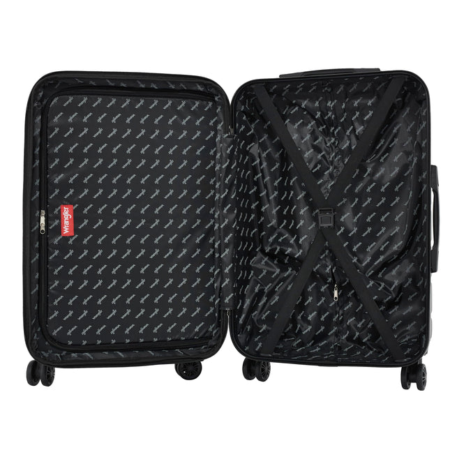 Ensemble de 3 valises Wrangler Maverick, noir, ensemble de 3 valises Maverick