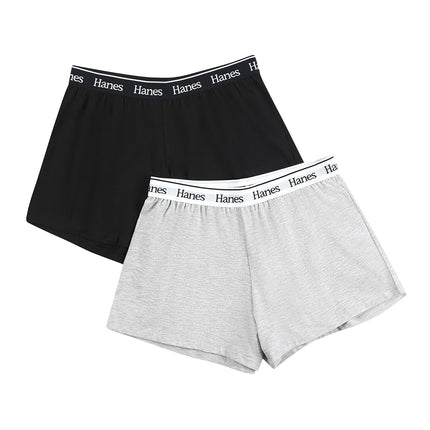 Hanes Women's Originals Sleep, Pajama Shorts, 2-Pa