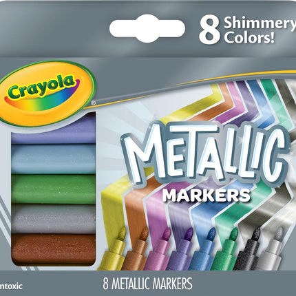 Crayola Metallic Markers, 8 Count