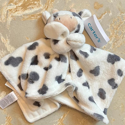 Kids Preferred Carter's Cow Plush Stuffed Animal Snuggler Lovey Security Blanket