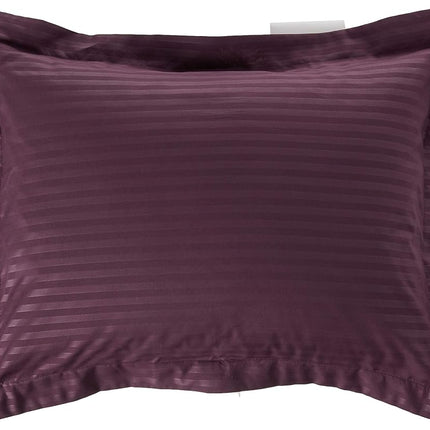 Sweet Home Collection 2 Pillowcases & 2 Shams & Bed Skirt All Season Warmth, Fine Double Brushed Microfiber/100% Fiber Fill, Dobby Purple, Queen