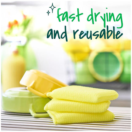 Scotch-Brite Cleaning pad, Yellow, 12 Count