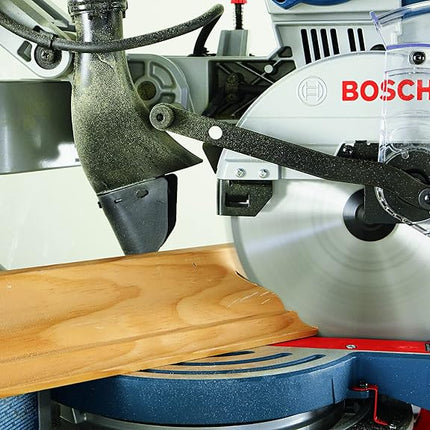 Bosch CM10GD Compact Miter Saw - 15 Amp Corded 10 Inch Dual-Bevel Sliding Glide Miter Saw with 60-Tooth Carbide Saw Blade