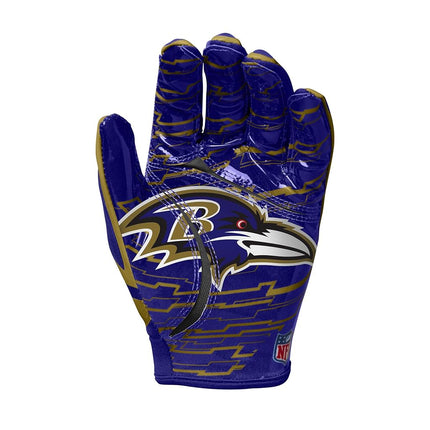 Wilson NFL Stretch Fit Football Gloves - Adult, Baltimore Ravens