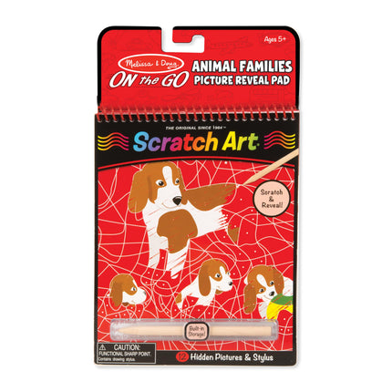 Melissa & Doug On the Go Scratch Art: Animal Famil