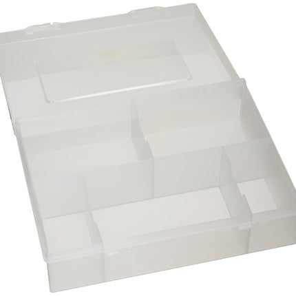 KMC Card Box 1000 Rectangular Flip Top Plastic No Pattern Clear 1 Count