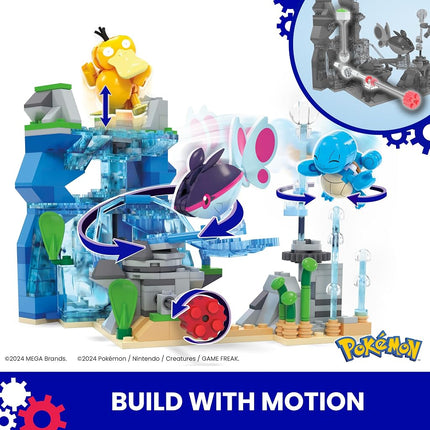MEGA Pokémon Building Toys Set Aquatic Adventure with 319 Pieces, 2 Poseable Characters, for Kids, HXF79
