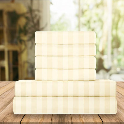 Elegant Comfort Luxury Soft Bed Sheets Dobby Strip