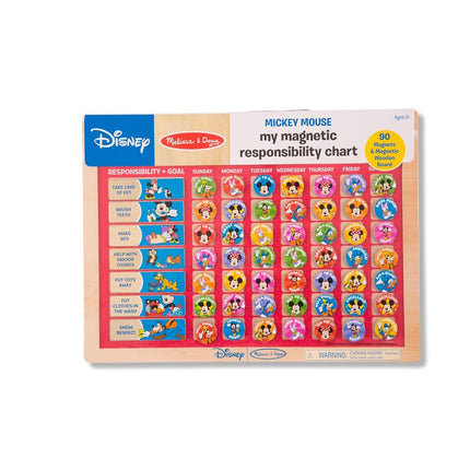 Melissa & Doug Disney Mickey Mouse Clubhouse My Magnetic Responsibility Chart - Toddler Routine, Kids Reward Board, Reward Chart for Toddlers and Kids Ages 3+