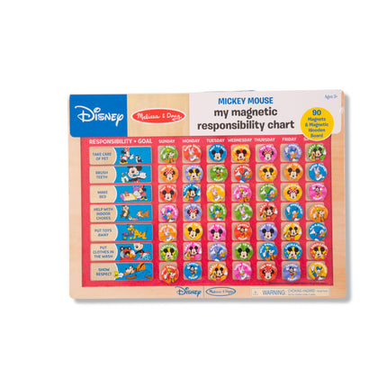 Melissa & Doug Disney Mickey Mouse Clubhouse My Magnetic Responsibility Chart - Toddler Routine, Kids Reward Board, Reward Chart for Toddlers and Kids Ages 3+