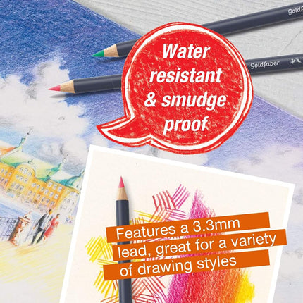 Lápices de colores Faber-Castell Creative Studio Goldfaber - Estuche de 36