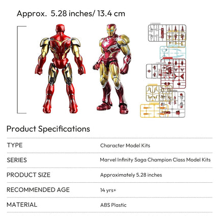 Blokees Figures - Marvel Infinity SAGA 73920 -Marvel Hero - Championclass(CC01) Iron Man MK85 EX