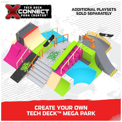 Tech Deck Neon Mega Park X-Connect Creator Skatepark Ramp Set