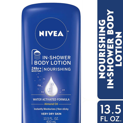 NIVEA In-Shower Nourishing Body Lotion 13.5 Fluid Ounce