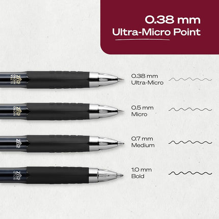 uniball 207 Signo Gel Ultra Micro Gel Pen, Retractable, Extra-Fine 0.38 Mm, Black Ink, Smoke Barrel