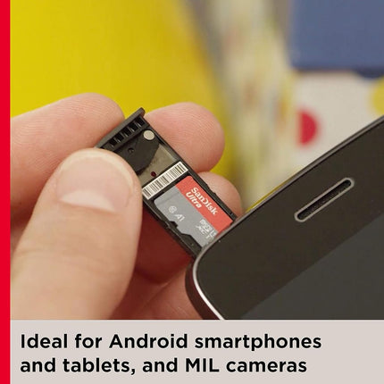 SanDisk 32GB Ultra microSDHC card + SD adapter up to 120 MB/s with A1 App Performance UHS-I Class 10 U1