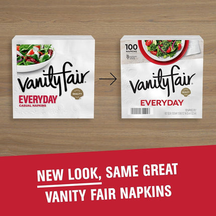 Vanity Fair Everyday Napkins, 200 Count (Packaging Design May Vary)